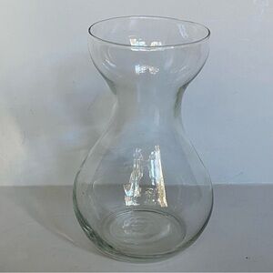 Glass Bulb Forcing Vase 6” Hand Blown Tulip Hyacinth Paperwhite Clear EUC